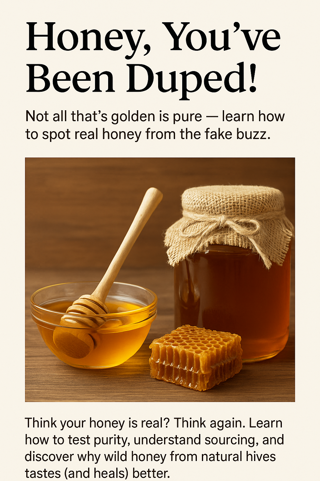🍯 Honey, You’ve Been Duped!