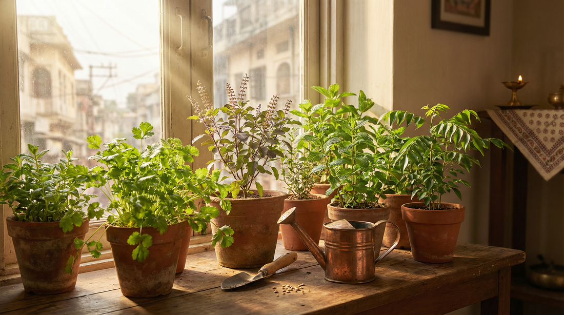 The Ultimate Guide to a Thriving Indoor Herb Garden in India: A Year-Round Plan for Every Climate