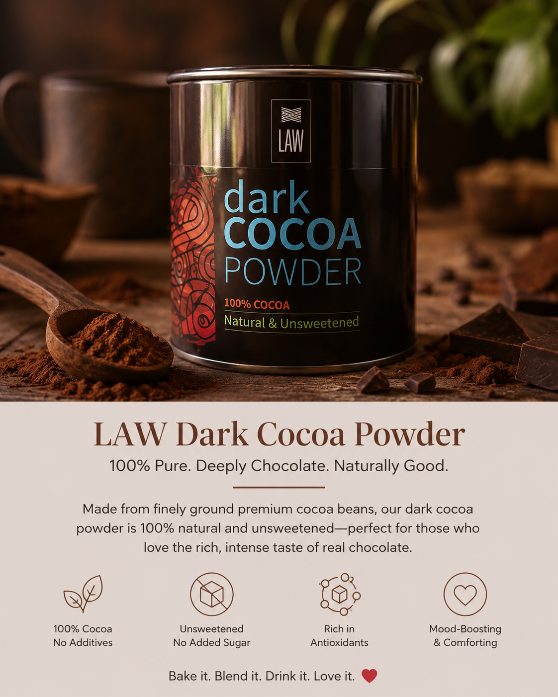 Dark Cocoa Powder 250gms