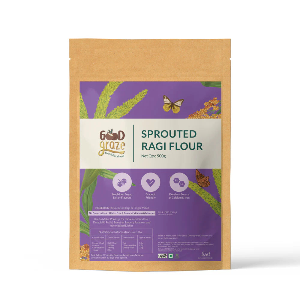 Sprouted Ragi Flour 500gms