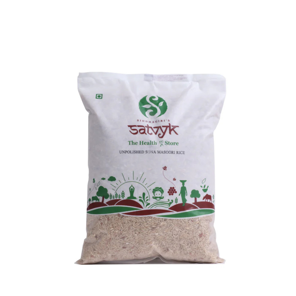 Unpolished Sona Masoori Rice