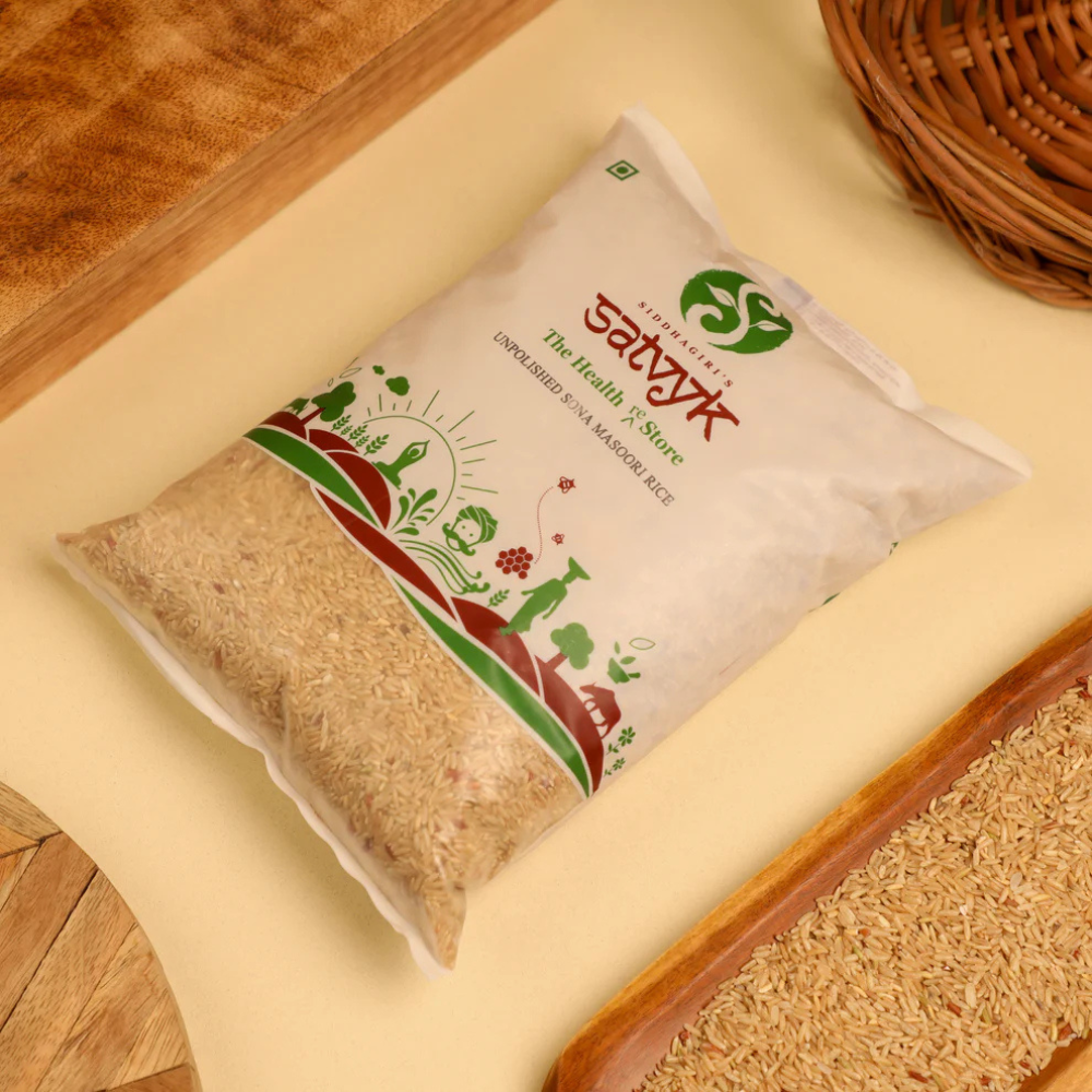 Unpolished Sona Masoori Rice