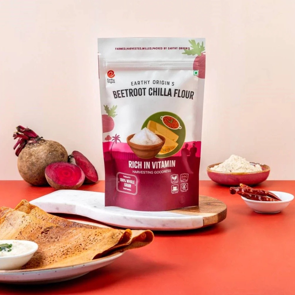Beetroot Chilla flour