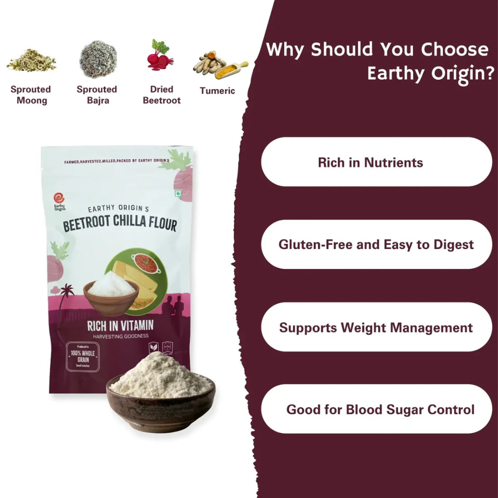 Beetroot Chilla flour