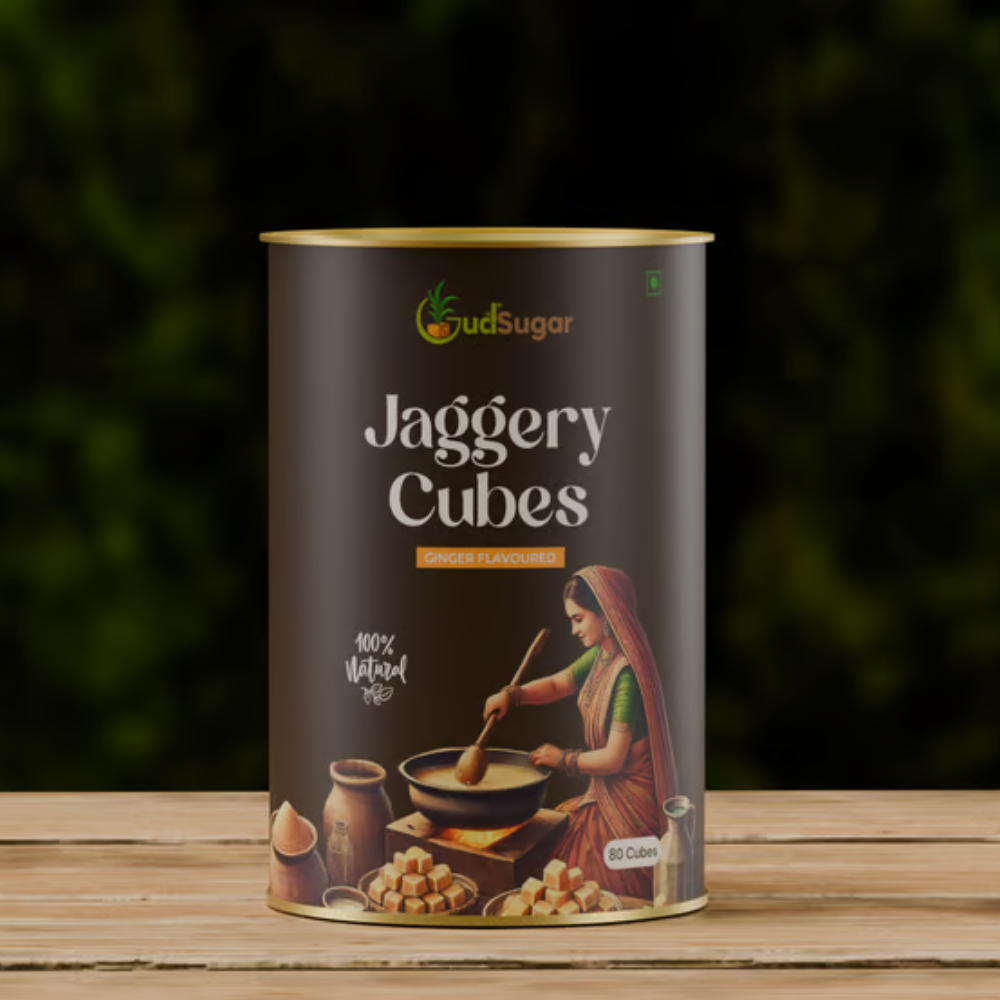 Ginger-Infused Jaggery Cubes