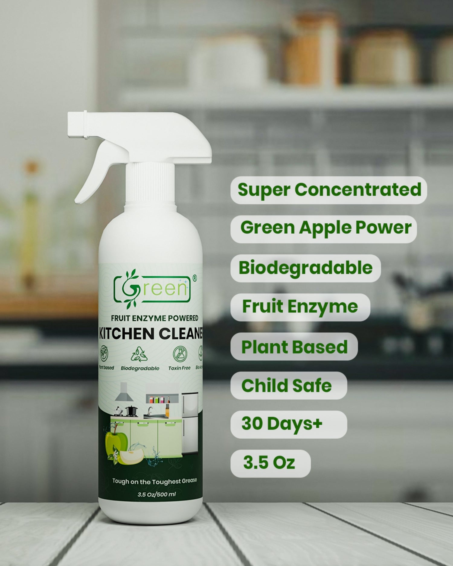 Kitchen Cleaner | Fruit-Enzyme Powered – 500 ml